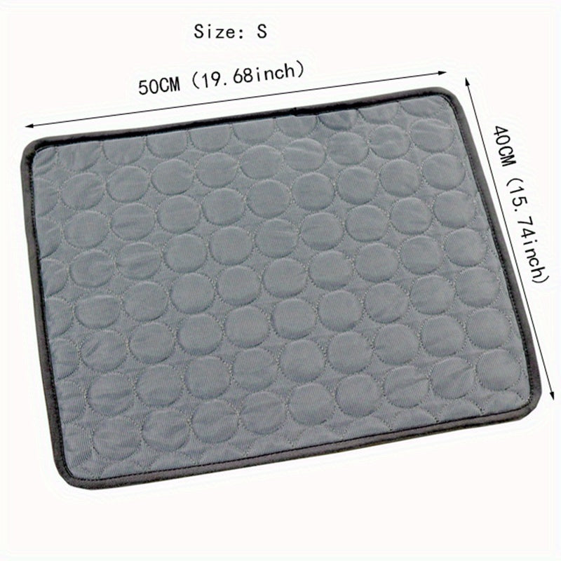 Tapis Rafraîchissant pour Chien BEIYU PET – Lit d'Été Autorefroidissant avec Gel Rafraîchissant – Tissu Polyester Résistant – Design Carré Confortable pour Chiens de Petite à Moyenne Taille
