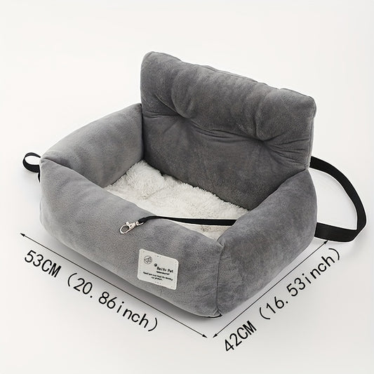 Siège-Auto Confortable pour Chien – Transport Sécurisé, Portable & Lavable, Parfait pour les Voyages en Voiture